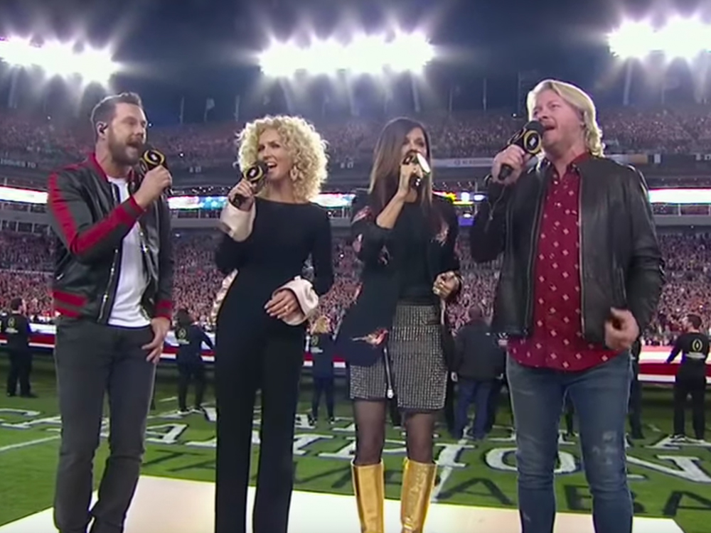 Watch Little Big Town Perform the National Anthem Before College Football Championship Game ...